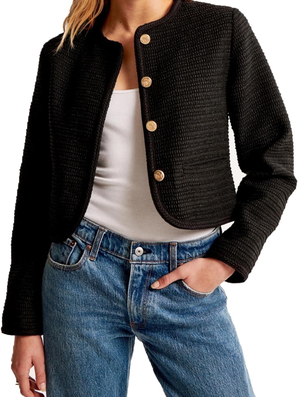 Tweed Button Down Lady Jacket